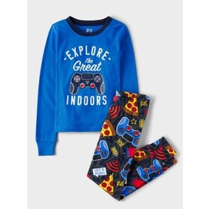 TCP - Boys Blue Gaming Snug Fit Pajama Set - Size 14